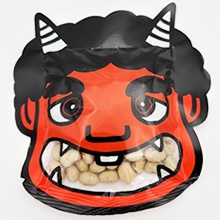 節分の豆「福豆」(鬼面袋入り)